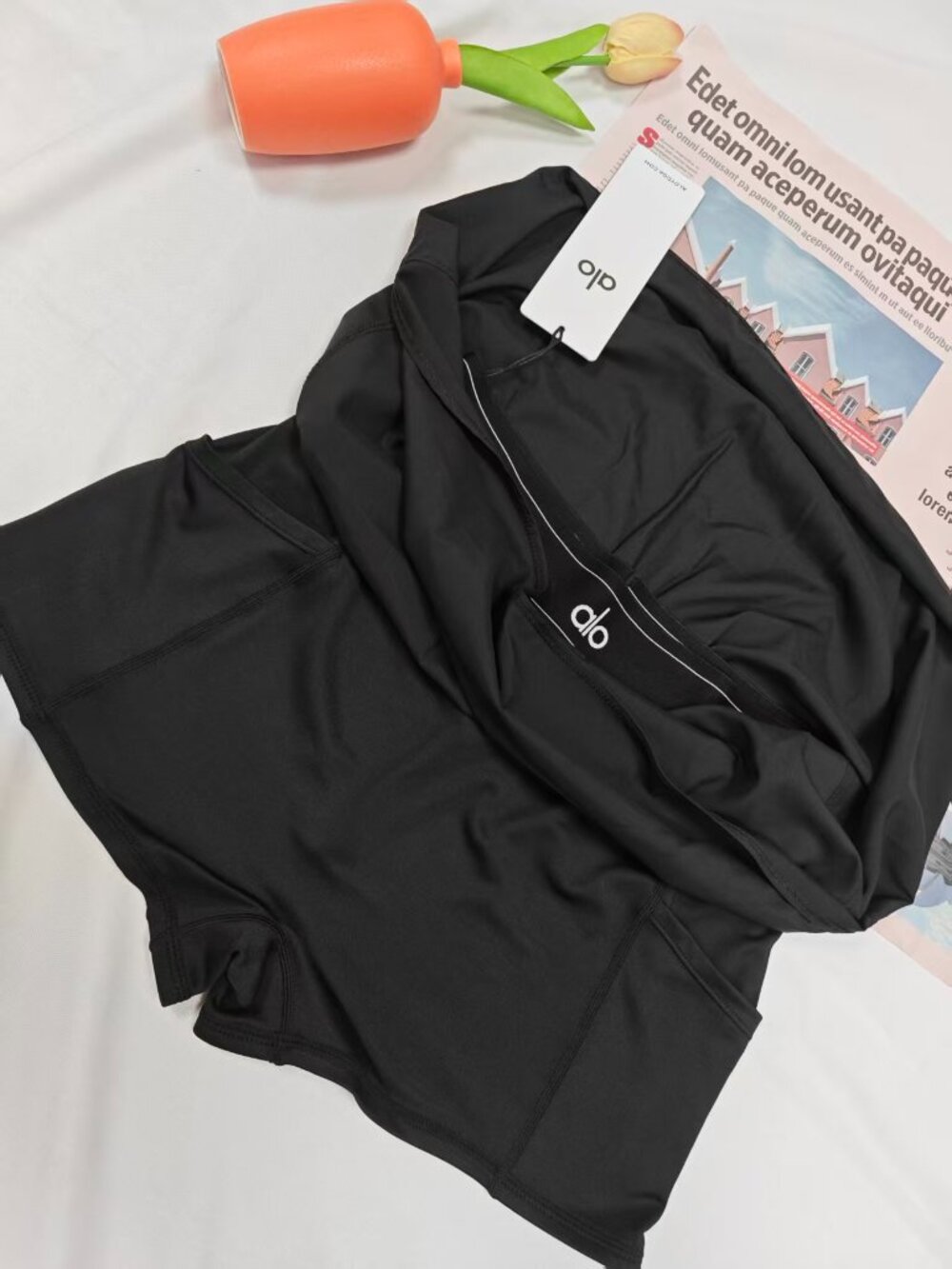ALO Yoga Match Point Tennis Skirt Black NWT🧡😊Summer versatile short skirt - Picture 6 of 9
